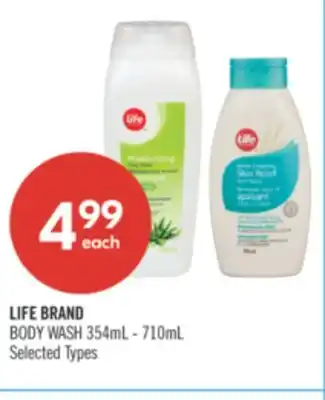 Shoppers Drug Mart LIFE BRAND BODY WASH offer