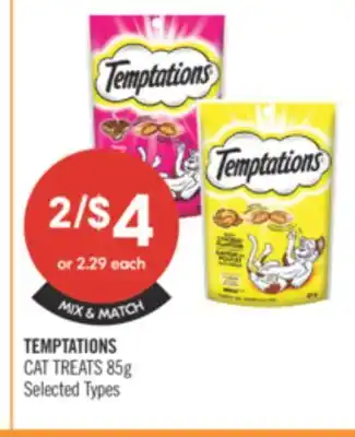 Shoppers Drug Mart TEMPTATIONS CAT TREATS offer