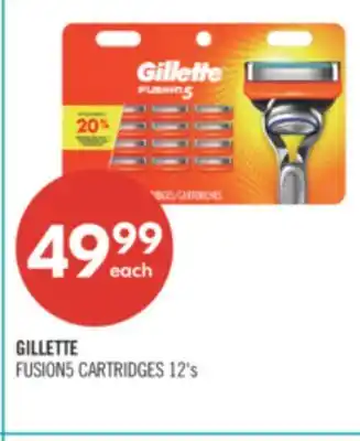 Shoppers Drug Mart GILLETTE FUSION5 CARTRIDGES offer