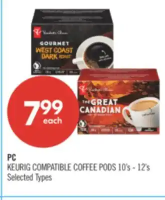 Shoppers Drug Mart PC KEURIG COMPATIBLE COFFEE PODS offer
