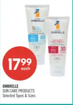 Shoppers Drug Mart OMBRELLE SUN CARE PRODUCTS offer