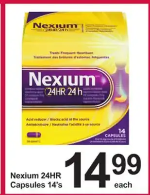 Pharmasave Nexium 24HR Capsules offer