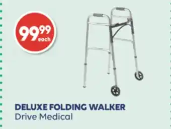 Wellwise by Shoppers DELUXE FOLDING WALKER Drive Medical offer