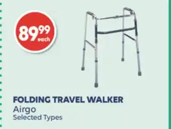 Wellwise by Shoppers FOLDING TRAVEL WALKER Airgo offer