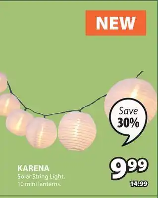 JYSK KARENA Solar String Light offer