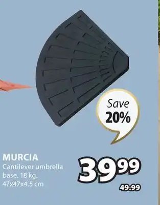 JYSK MURCIA Cantilever umbrella base offer