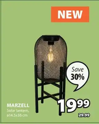 JYSK MARZELL Solar lantern offer
