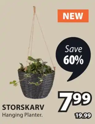 JYSK STORSKARV Hanging Planter offer