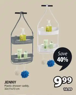 JYSK Jenny Plastic shower caddy offer