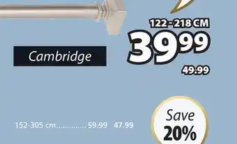 JYSK Cambridge Single Curtain Rod Kit offer