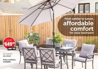 Kitchen Stuff Plus 9 Pc. Cookstown Patio Table Set offer