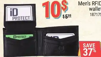 Rossy Men's RFID wallet offer