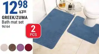 Rossy GREEK/ZUMA Bath mat set offer