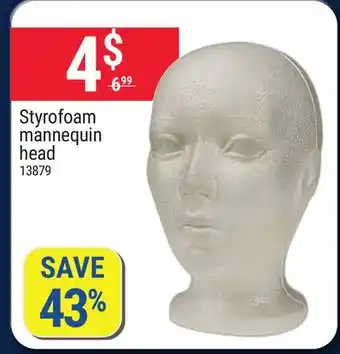 Rossy Styrofoam mannequin head offer