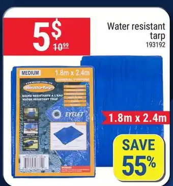 Rossy Water resistant tarp offer