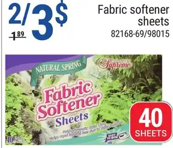 Rossy Fabric softener sheets offer