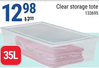Rossy Clear storage tote offer