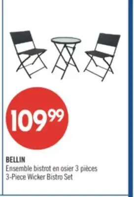 Pharmaprix BELLIN 3-Piece Wicker Bistro Set offer
