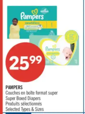 Pharmaprix PAMPERS SUPER BOXED DIAPERS offer