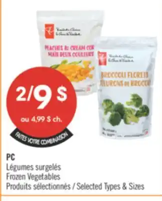 Pharmaprix PC Frozen Vegetables offer