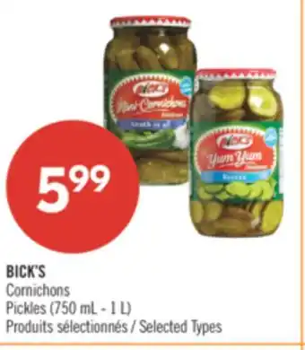 Pharmaprix BICK'S Pickles offer