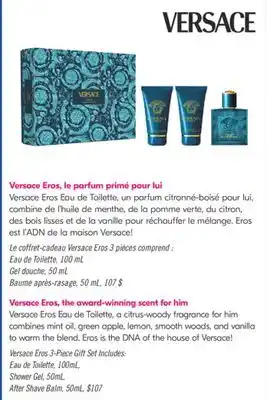Pharmaprix Versace Eros Eau de Toilette, a citrus-woody fragrance for him offer