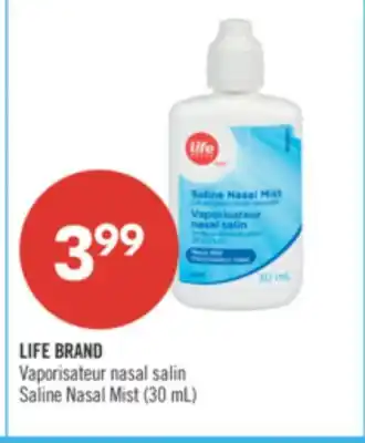 Pharmaprix LIFE BRAND Saline Nasal Mist offer