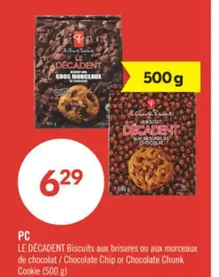 Pharmaprix PC Chocolate Chip or Chocolate Chunk Cookie offer