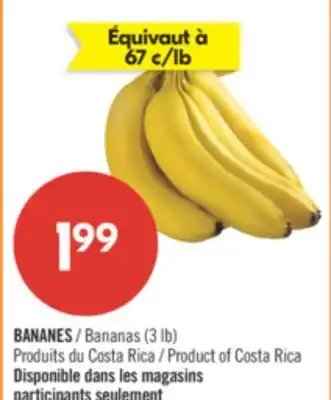 Pharmaprix Bananas offer