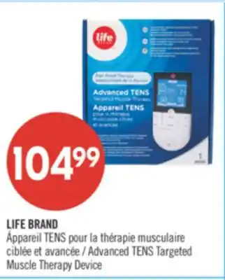 Pharmaprix LIFE BRAND Advanced TENS Targeted Muscle Therapy Device offer