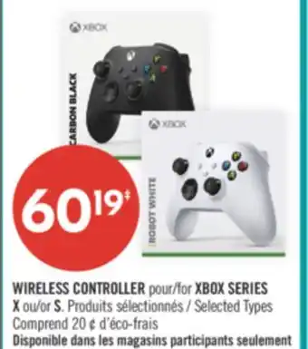Pharmaprix WIRELESS CONTROLLER for XBOX SERIES X or S offer