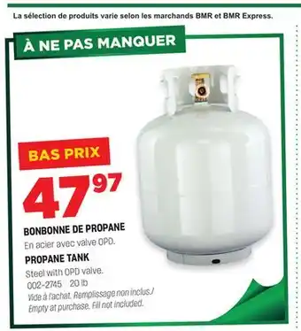 BMR BONBONNE DE PROPANE offer