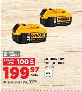 BMR BATTERIES XR offer