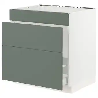 IKEA Sektion Base cabinet f/sink & waste sorting, white maximera/bodarp gray-green, 30x24x30 offer