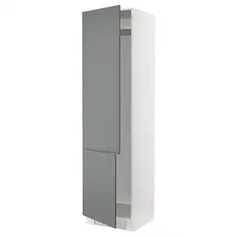 IKEA Sektion High cabinet for fridge/freezer, white/bodarp gray-green, 24x24x90 offer