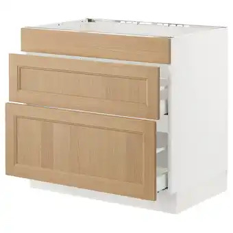 IKEA Sektion / maximera Base cab f cktp/int extractor w drw, white/vedhamn oak, 36x24x30 offer