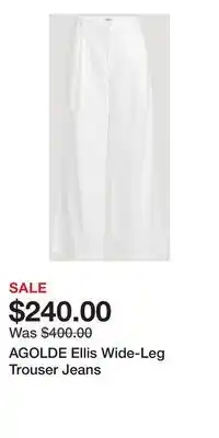 Holt Renfrew AGOLDE Ellis Wide-Leg Trouser Jeans offer