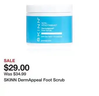 TSC Stores SKINN DermAppeal Foot Scrub offer