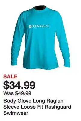 TSC Stores Body Glove Long Raglan Sleeve Loose Fit Rashguard Swimwear offer