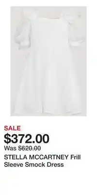 Holt Renfrew STELLA MCCARTNEY Frill Sleeve Smock Dress offer
