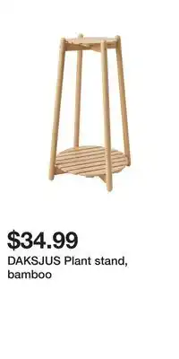 IKEA DAKSJUS Plant stand, bamboo offer