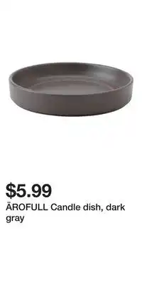 IKEA ÄROFULL Candle dish, dark gray offer
