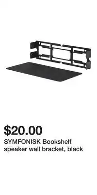 IKEA SYMFONISK Bookshelf speaker wall bracket, black offer