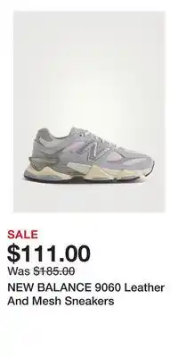 Holt Renfrew NEW BALANCE 9060 Leather And Mesh Sneakers offer