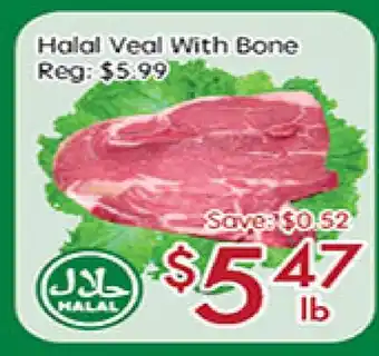 Sunny Food Mart Halal Veal With Bone offer