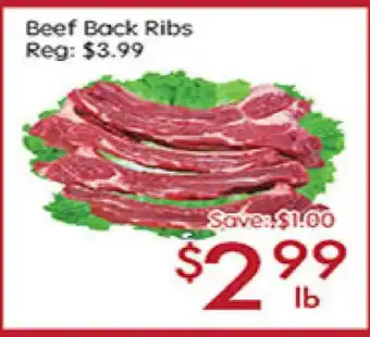 Sunny Food Mart Beef Back Ribs offer