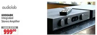 2001 Audio Video audiolab Integrated Stereo Amplifier offer