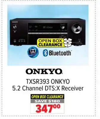 2001 Audio Video OPEN BOX CLEARANCE ONKYO 5.2 Channel DTS: X Receiver offer
