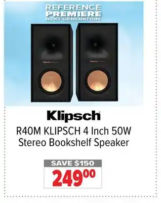2001 Audio Video KLIPSCH 4 Inch 50W Stereo Bookshelf Speaker offer