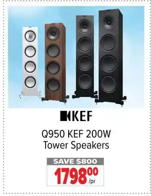 2001 Audio Video KEF 200W Tower Speakers offer